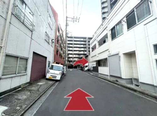 鉄線平沼橋からのアクセス：ルート5